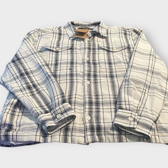 The North Face Mens Valley Twill Utility White Dune Shacket size XXL New (b) - Picture 2 of 9